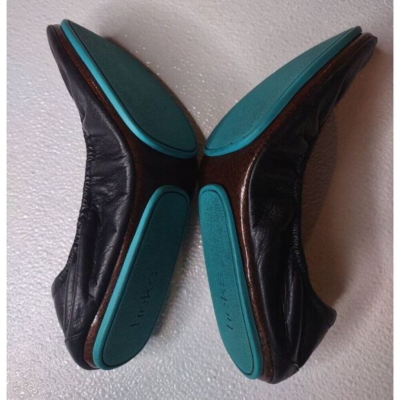 Tieks By Gavrieli Matte Black Leather Ballet Flats Size 8 - Picture 6 of 13